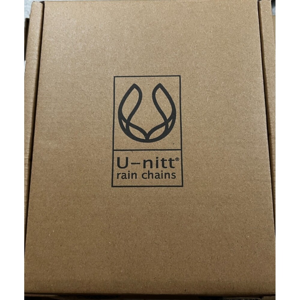 U-nitt Rain Chain Water Collection for Gutters  Rainwater   Diverter  8.5 FT NEW - Picture 5 of 5
